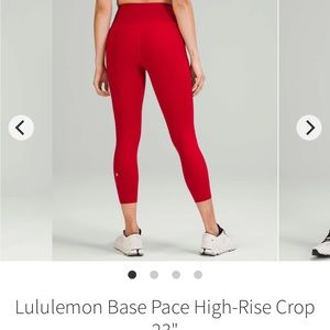 Lululemon Base Pace High-Rise Crop 23"